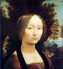 Leonardo da Vinci Portrait of Ginevra de Benci painting